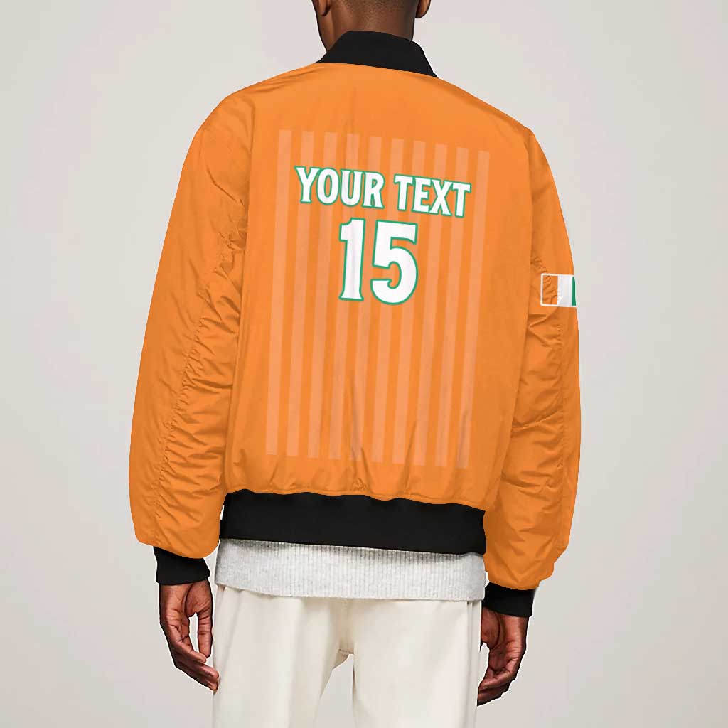 Custom Cote dIvoire Football Bomber Jacket Les Elephants