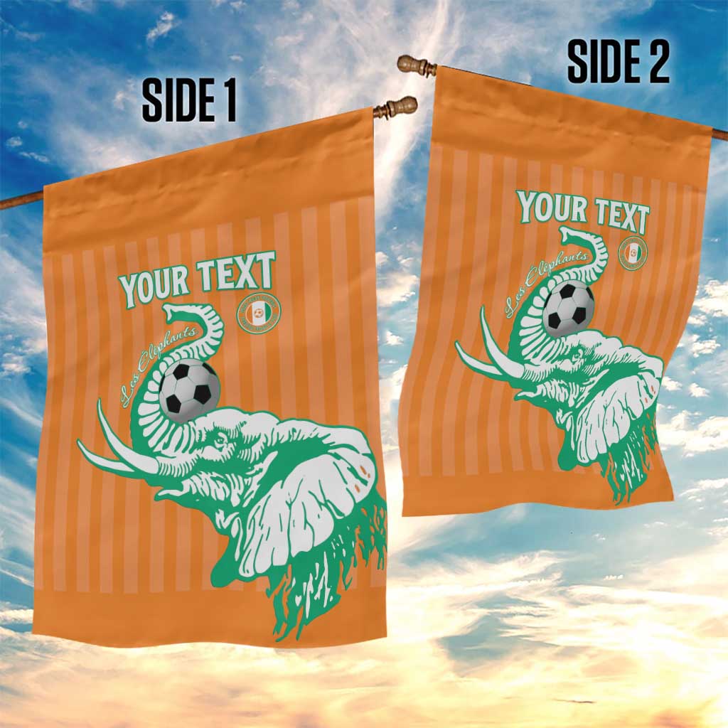 Custom Cote dIvoire Football Garden Flag Les Elephants