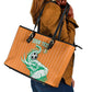 Custom Cote dIvoire Football Leather Tote Bag Les Elephants