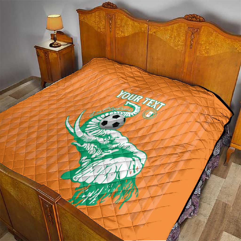 Custom Cote dIvoire Football Quilt Les Elephants
