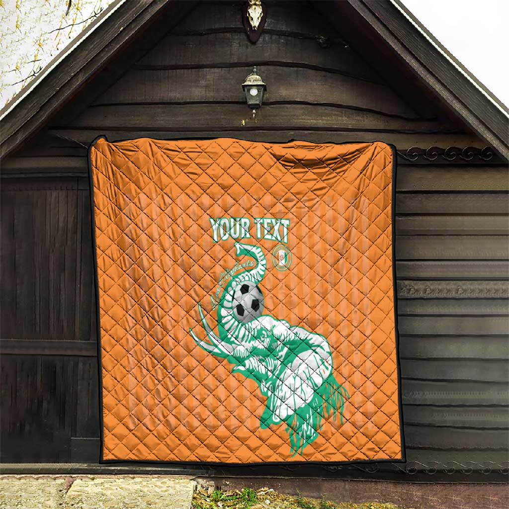Custom Cote dIvoire Football Quilt Les Elephants