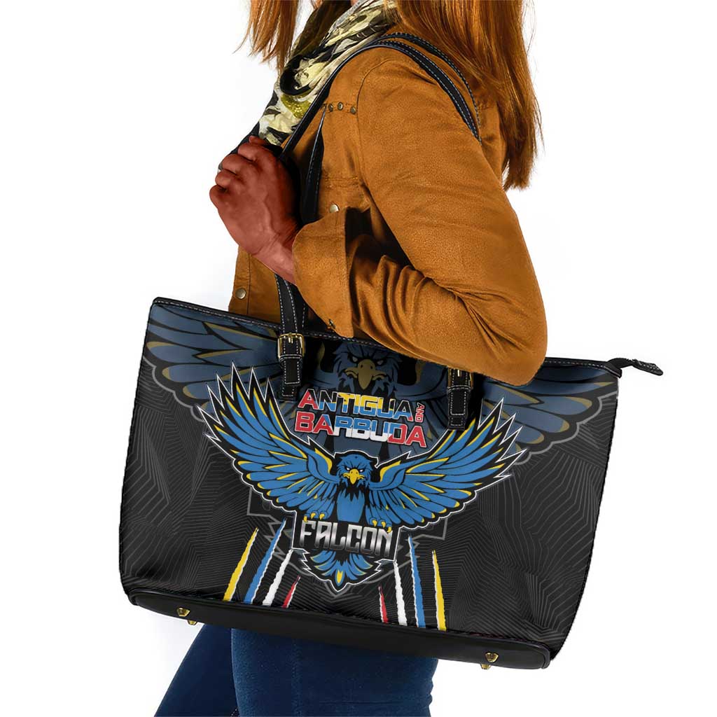 Antigua and Barbuda Cricket Leather Tote Bag Go Falcons - African Pride