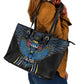 Antigua and Barbuda Cricket Leather Tote Bag Go Falcons - African Pride