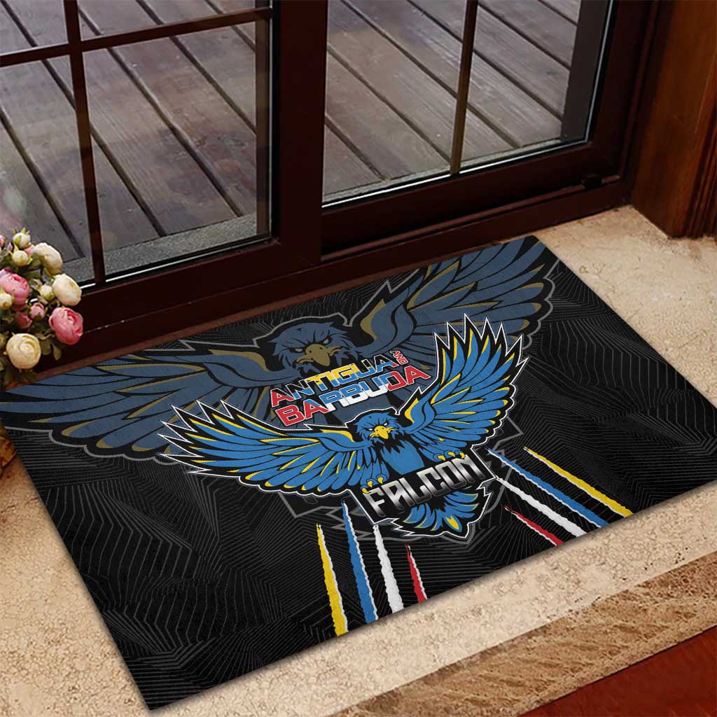 Antigua and Barbuda Cricket Rubber Doormat Go Falcons - African Pride