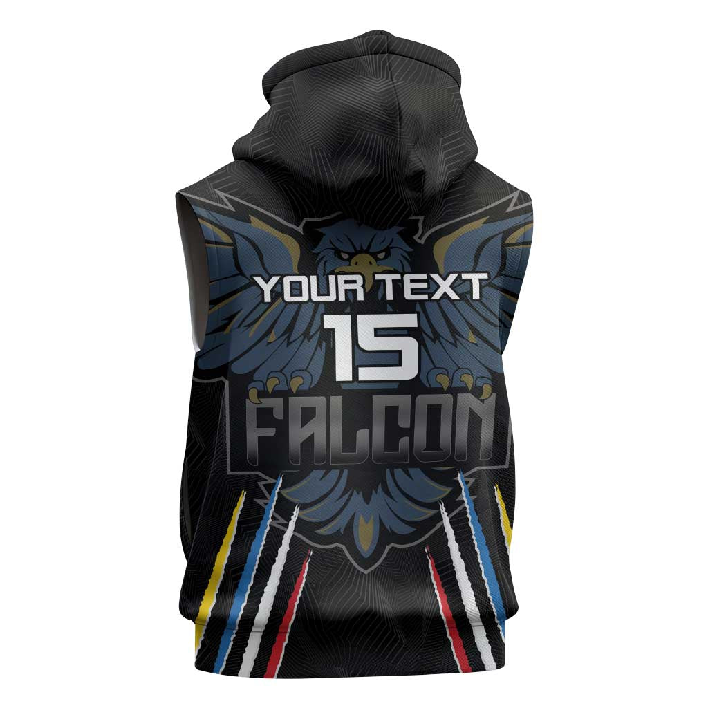 Antigua and Barbuda Cricket Sleeveless Hoodie Go Falcons - African Pride