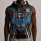 Antigua and Barbuda Cricket Sleeveless Zip Hoodie Go Falcons - African Pride