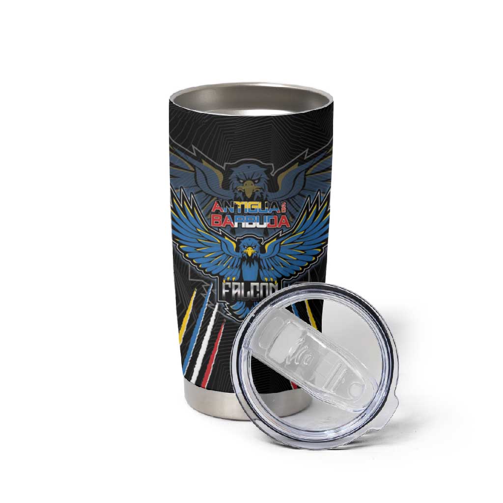 Antigua and Barbuda Cricket Custom Tumbler Cup Go Falcons - African Pride