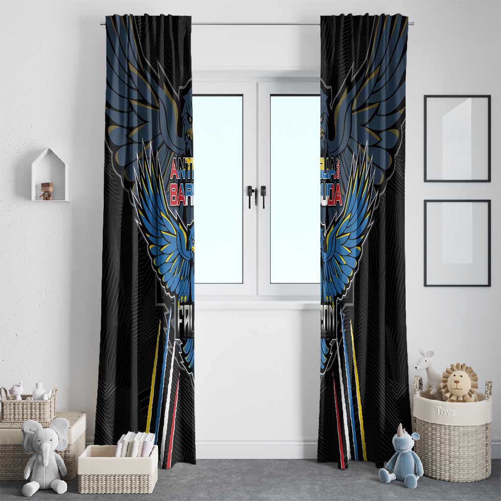 Antigua and Barbuda Cricket Window Curtain Go Falcons - African Pride