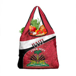 Personalized Haiti 1964 Grocery Bag Coat Of Arms - Polynesian Style - African Pride