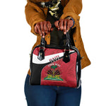 Personalized Haiti 1964 Shoulder Handbag Coat Of Arms - Polynesian Style - African Pride
