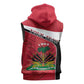 Personalized Haiti 1964 Sleeveless Zip Hoodie Coat Of Arms - Polynesian Style - African Pride
