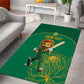 Custom South Africa Area Rug Lion Mascot Proteas Cricket