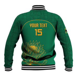 Custom South Africa Baseball Jacket Lion Mascot Proteas Cricket