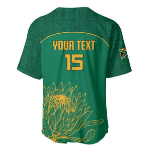 Custom South Africa Baseball Jersey Lion Mascot Proteas Cricket