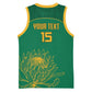Custom South Africa Basketball Jersey Lion Mascot Proteas Cricket LT15