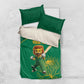Custom South Africa Bedding Set Lion Mascot Proteas Cricket