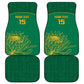 Custom South Africa Car Mats Lion Mascot Proteas Cricket