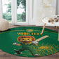 Custom South Africa Round Carpet Lion Mascot Proteas Cricket