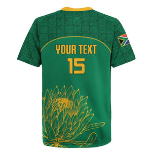 Custom South Africa Rugby Jersey Lion Mascot Proteas Cricket