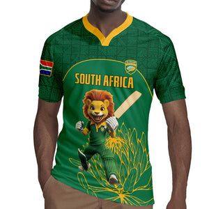 Custom South Africa Rugby Jersey Lion Mascot Proteas Cricket