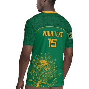 Custom South Africa Rugby Jersey Lion Mascot Proteas Cricket