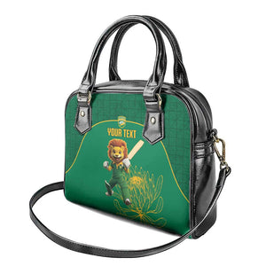 Custom South Africa Shoulder Handbag Lion Mascot Proteas Cricket