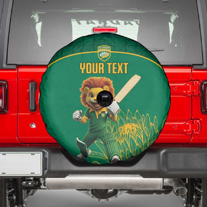 Custom South Africa Spare Tire Cover Lion Mascot Proteas Cricket