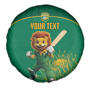 Custom South Africa Spare Tire Cover Lion Mascot Proteas Cricket