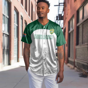 Custom Afro South Africa Cricket Baseball Jersey Go Proteas - African Pattern