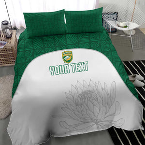 Custom Afro South Africa Cricket Bedding Set Go Proteas - African Pattern