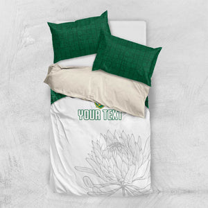 Custom Afro South Africa Cricket Bedding Set Go Proteas - African Pattern