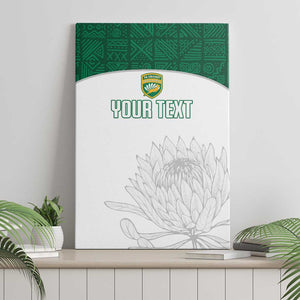 Custom Afro South Africa Cricket Canvas Wall Art Go Proteas - African Pattern