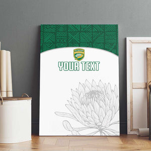 Custom Afro South Africa Cricket Canvas Wall Art Go Proteas - African Pattern