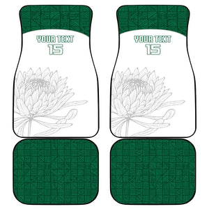 Custom Afro South Africa Cricket Car Mats Go Proteas - African Pattern