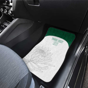 Custom Afro South Africa Cricket Car Mats Go Proteas - African Pattern