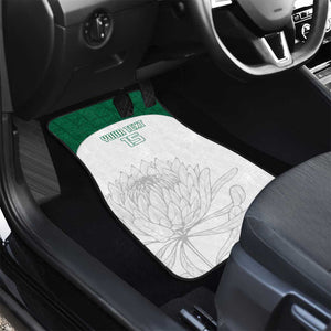 Custom Afro South Africa Cricket Car Mats Go Proteas - African Pattern