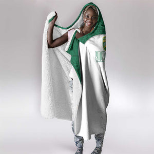 Custom Afro South Africa Cricket Hooded Blanket Go Proteas - African Pattern