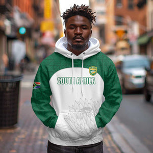 Custom Afro South Africa Cricket Hoodie Go Proteas - African Pattern