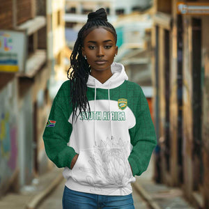 Custom Afro South Africa Cricket Hoodie Go Proteas - African Pattern