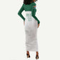 Custom Afro South Africa Cricket Long Sleeve Bodycon Dress Go Proteas - African Pattern LT15