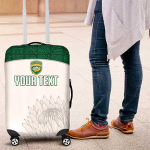 Custom Afro South Africa Cricket Luggage Cover Go Proteas - African Pattern