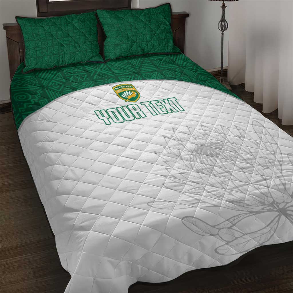 Custom Afro South Africa Cricket Quilt Bed Set Go Proteas - African Pattern