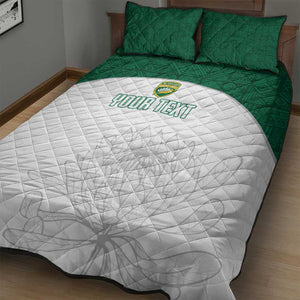 Custom Afro South Africa Cricket Quilt Bed Set Go Proteas - African Pattern