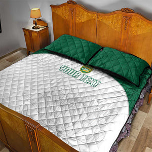 Custom Afro South Africa Cricket Quilt Bed Set Go Proteas - African Pattern