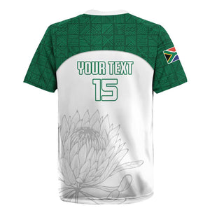 Custom Afro South Africa Cricket Rugby Jersey Go Proteas - African Pattern