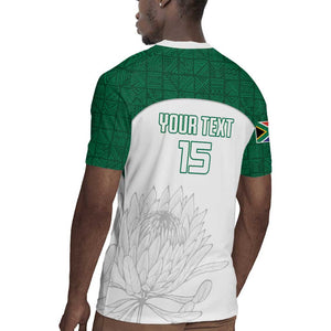 Custom Afro South Africa Cricket Rugby Jersey Go Proteas - African Pattern