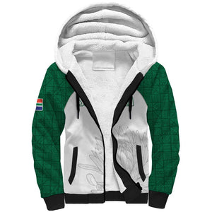 Custom Afro South Africa Cricket Sherpa Hoodie Go Proteas - African Pattern