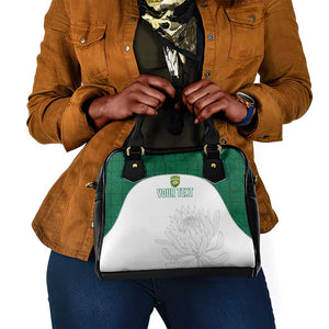 Custom Afro South Africa Cricket Shoulder Handbag Go Proteas - African Pattern