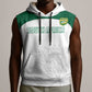Custom Afro South Africa Cricket Sleeveless Hoodie Go Proteas - African Pattern - African Pride