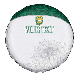 Custom Afro South Africa Cricket Spare Tire Cover Go Proteas - African Pattern